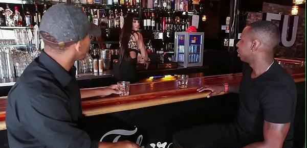  Milf bartender interracial plowed in her bar